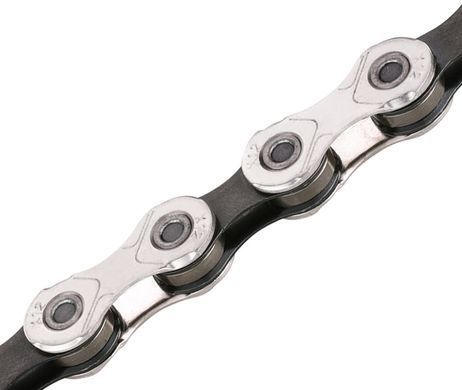Ланцюг KMC X12 Silver/Black 12 швидкісних трансмісій велосипеда