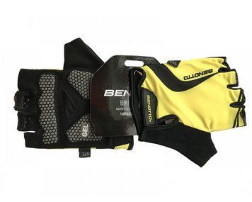 Перчатки велосипедные открытые Benotto LCL-K65109 (Yellow) XS