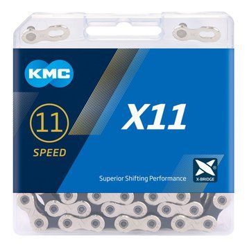 Ланцюг KMC X11 Silver/Black для 11 швидкісних трансмісій велосипеда