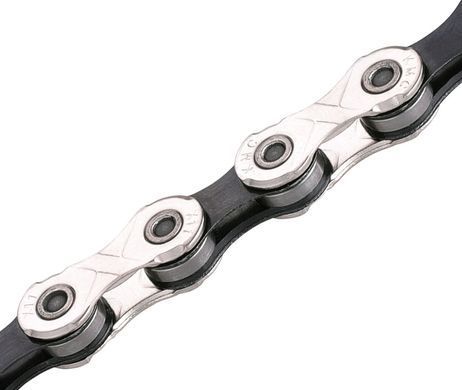 Цепь KMC X11 Silver/Black для 11 скоростных трансмиссий велосипеда