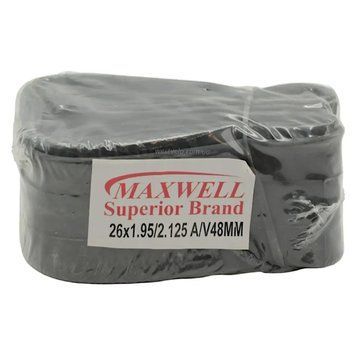 Камера MaxWell 26х1,95/2,125 AV 48 мм / прямий штуцер для гірських велосипедів