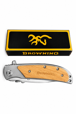 Ніж складаний туристичний 22 см (дерево) Browning 338