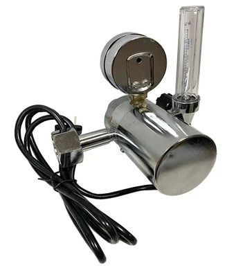 Редуктор аргоновый+углекислотный (CO₂/Ar) с ротаметром и подогревом 220V для сварки MIG/MAG/TIG