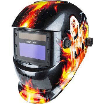Маска сварочника хамелеон VITA 6000 Pro (технология True Color) Пламя WH-6015