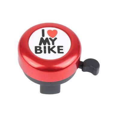 Звонок "I love my bike" Красный