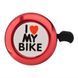 Звонок "I love my bike" Красный