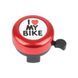 Звонок "I love my bike" Красный